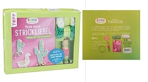 Kreativ-Set Meine bunte Strickliesel Buch mit Grundlagen und einfachen Anleitungen (32 Seiten, 17...