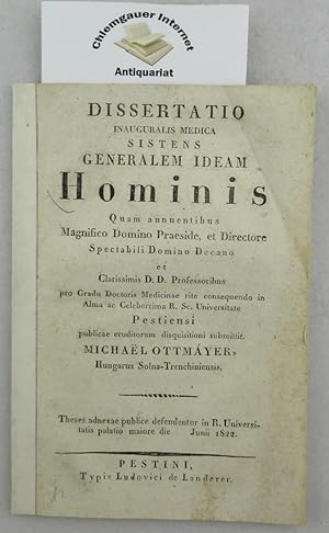 Dissertatio inauguralis medica sistens generalem ideam Hominis (. )