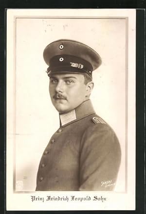 Ansichtskarte Sohn des Prinzen Friedrich Leopold von Preussen in Uniform