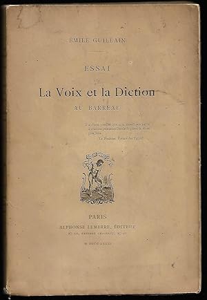 ESSAI sur la VOIX et la DICTION au BARREAU