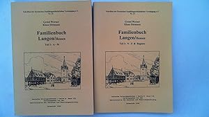 Immagine del venditore per Familienbuch Langen, Hessen. 2 Bnde; Teil 1: A - M und Teil 2: N-Z & Register, venduto da Antiquariat Maiwald