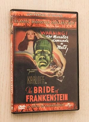THE BRIDE OF FRANKENSTEIN (la novia de Frankenstein) (película DVD)