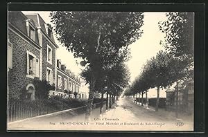 Carte postale Saint-Enogat, Hotel Michelet et Boulevard de Saint-Enogat