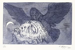 Seller image for Wolfhagen, Ernst. Gedichte von Georg Trakl V (Mann, Vogel und Mond) for sale by GALERIE HIMMEL