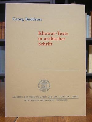 Khowar-Texte in arabischer Schrift. Mit 12 Abb.