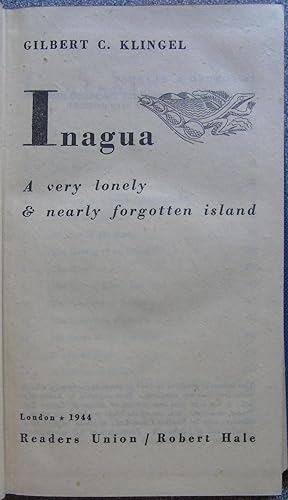 Immagine del venditore per Inagua: A Very Lonely & Nearly Forgotten Island venduto da Hanselled Books