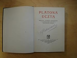 Seller image for Platona Uczta for sale by Polish Bookstore in Ottawa