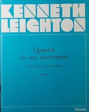 Immagine del venditore per Quartet in one movement, for Violin, Viola, Cello & Piano, Op.63, Full Score venduto da Austin Sherlaw-Johnson, Secondhand Music