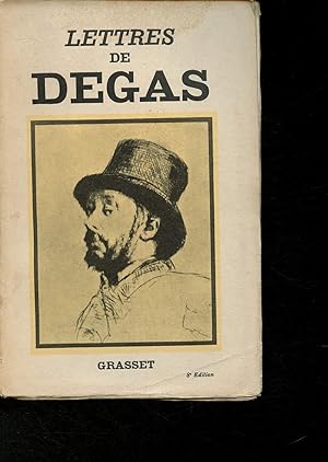 Bild des Verkufers fr Lettres de Degas zum Verkauf von Le-Livre