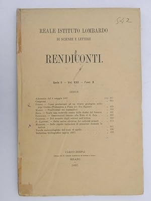 Reale Istituto Lombardi di Scienze e lettere. Rendiconti. Serie II, Vol. XXX, Fasc. X