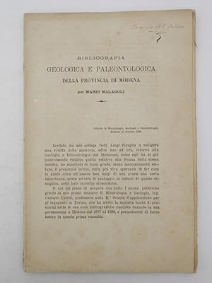 Bibliografia geologica e paleontologica della provincia di Modena