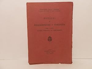 Nozioni di amministrazione e contabilità per I Corsi allievi ufficiali di complemento. Ministero ...