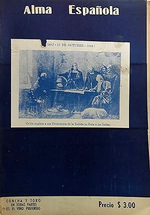 Alma Española. Año VIII- N° 86 - Santiago de Chile, octubre de 1944. Revista mesnual. Organo de d...