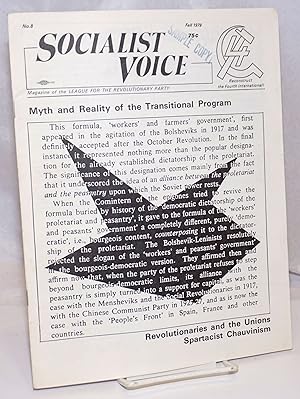Immagine del venditore per Socialist Voice: Magazine of the League for the Revolutionary Party; No. 8 (Fall 1979) venduto da Bolerium Books Inc.