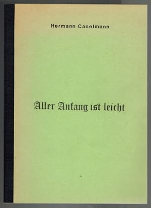 Bild des Verkufers fr Aller Anfang ist leicht und andere Beobachtungen zum Verkauf von Elops e.V. Offene Hnde