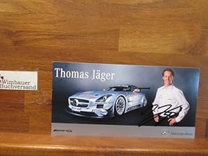 Bild des Verkufers fr Original Autogramm Thomas Jger sterr. Automobilrennfahrer /// Autogramm Autograph signiert signed signee zum Verkauf von Antiquariat im Kaiserviertel | Wimbauer Buchversand