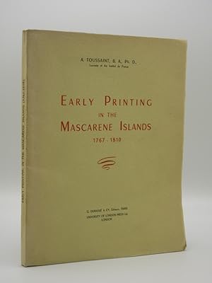 Early Printing in the Mascarene Islands 1767-1810