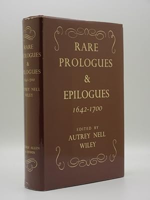 Seller image for Rare Prologues and Epilogues 1642-1700 for sale by Tarrington Books