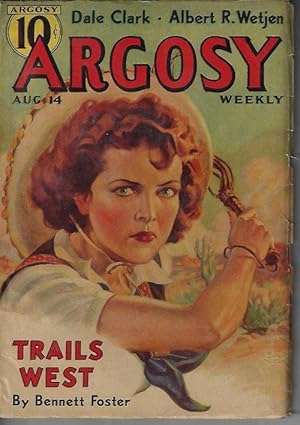 Imagen del vendedor de ARGOSY Weekly: August, Aug. 14, 1937 ("Drink We Deep") a la venta por Books from the Crypt