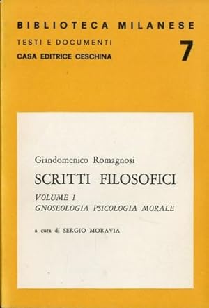 Imagen del vendedor de Scritti filosofici . a la venta por LIBET - Libreria del Riacquisto