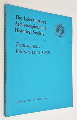 Transactions Vol. LXIII 1989