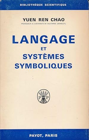 Immagine del venditore per Langage et systmes symboliques venduto da LIBRAIRIE GIL-ARTGIL SARL