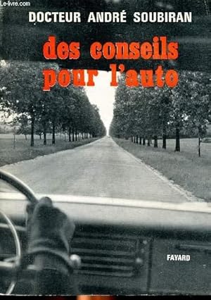 Bild des Verkufers fr Des conseils pour l'auto zum Verkauf von Le-Livre