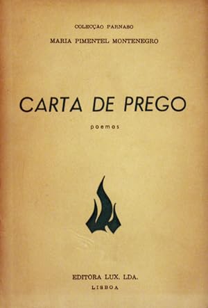 Seller image for CARTA DE PREGO. for sale by Livraria Castro e Silva