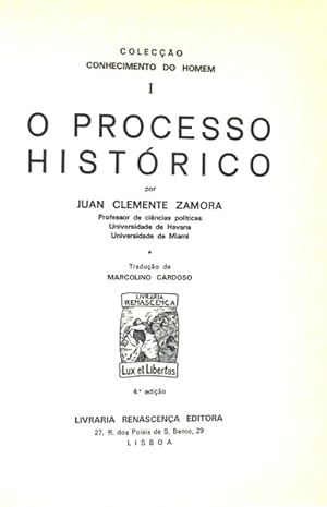 Seller image for O PROCESSO HISTRICO. [4. EDIO] for sale by Livraria Castro e Silva