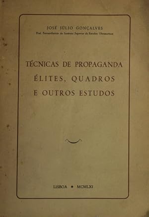 Bild des Verkufers fr TCNICAS DE PROPAGANDA, LITES, QUADROS E OUTROS ESTUDOS. zum Verkauf von Livraria Castro e Silva