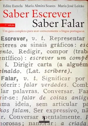 Seller image for SABER ESCREVER, SABER FALAR. [7. EDIO] for sale by Livraria Castro e Silva
