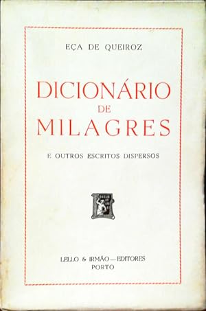 DICONÁRIO DE MILAGRES.