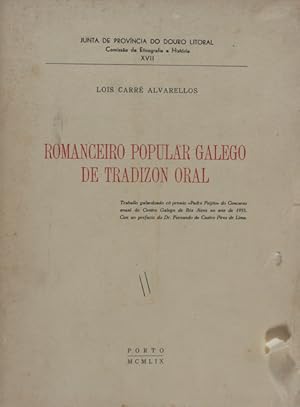 ROMANCEIRO POPULAR GALEGO DE TRADIZON ORAL.