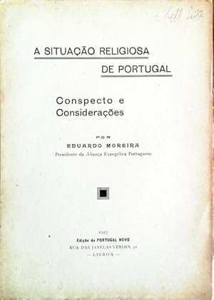 Seller image for A SITUAO RELIGIOSA DE PORTUGAL. for sale by Livraria Castro e Silva