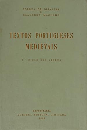 Bild des Verkufers fr TEXTOS PORTUGUESES MEDIEVAIS. zum Verkauf von Livraria Castro e Silva