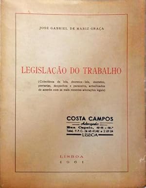 LEGISLAÇÃO DO TRABALHO.