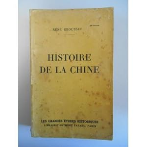 Seller image for Histoire de la Chine 2020-977 Arthme Fayard 1942 Be Be for sale by Des livres et nous