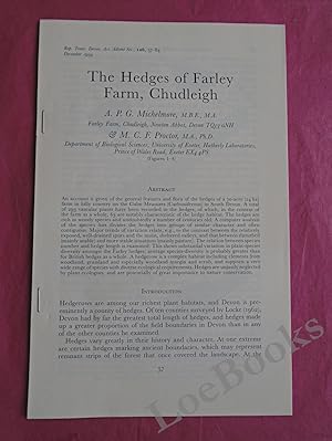 Image du vendeur pour THE HEDGES OF FARLEY FARM, CHUDLEIGH mis en vente par LOE BOOKS
