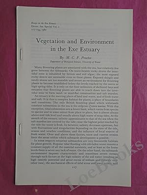 Image du vendeur pour VEGETATION AND ENVIRONMENT IN THE EXE ESTUARY mis en vente par LOE BOOKS