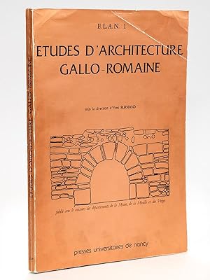 Bild des Verkufers fr Etudes d'Architecture gallo-romaine zum Verkauf von Librairie du Cardinal