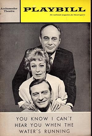 Seller image for Playbill: Volume 35, No. 3: May, 1967: Featuring the Ambassador Theatre Presentation of "You Know I Can't Hear You when the Water's Running" for sale by Dorley House Books, Inc.
