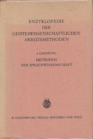 Seller image for Enzyklopdie der Geisteswissenschaftlichen Arbeitsmethoden 4. Lieferung: Methoden der Sprachwissenschaft for sale by La Librera, Iberoamerikan. Buchhandlung