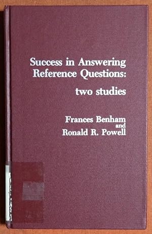 Seller image for Success in Answering Reference Questions for sale by GuthrieBooks
