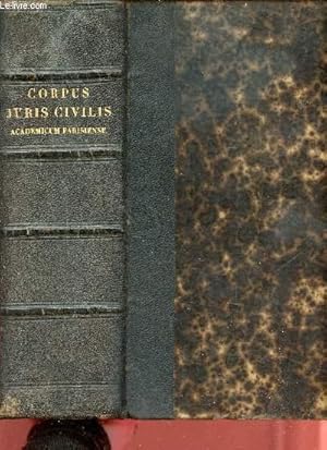 Seller image for Corpus Juris Civilis Academicum Parisiense - Sexta editio. for sale by Le-Livre