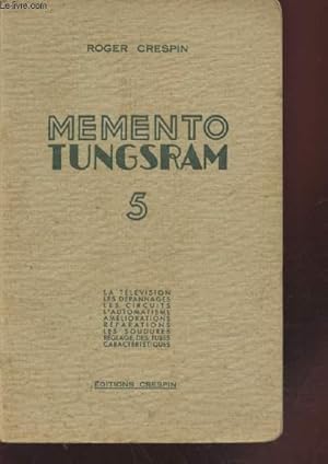 Seller image for Memento Tungsram 5e Volume. for sale by Le-Livre