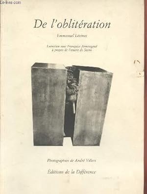 Seller image for De l'oblitration : Entretien avec Franoise Armengaud  propos de l'oeuvre de Sosno for sale by Le-Livre