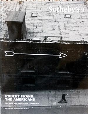 SOTHEBYS PHOTOGRAPHS OF ROBERT FRANK NEW YORK : THE AMERICANS , THE RUTH AND JAKE BLOOM COLLECTIO...