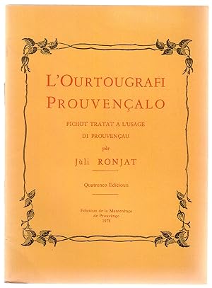 Imagen del vendedor de L'Ourtougrafi prouvenalo a la venta por LibrairieLaLettre2