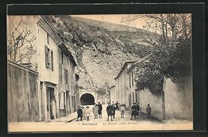 Carte postale Saillans, Le Tunnel, route de Die