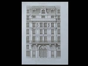 PARIS, 58 BD VOLTAIRE, DEPOT DES FORGES ET FONDERIES DU VAL D'OSNE- GRAVURE 1873